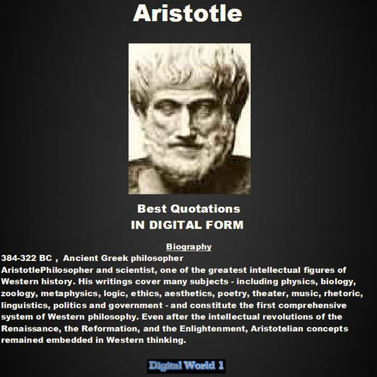 Aristotle Best 77 Quotations (Download)