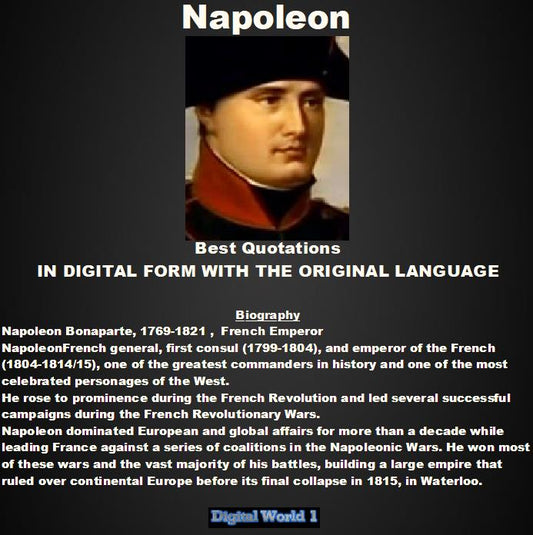Napoleon Best 106 Quotations (Download)