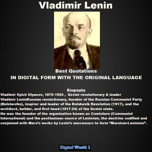 Vladimir Lenin Best 40 Quotations (Download)