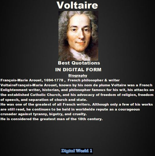 Voltaire Best 48 Quotations (Download)